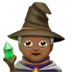 🧙🏾 mage: medium-dark skin tone display on Apple